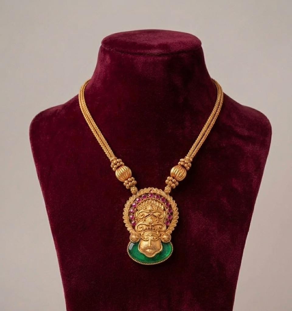 Kerala kathakali pendant chain