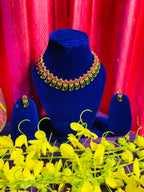 Traditional Manga mala with cute earrings