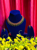 Traditional Manga mala with cute earrings