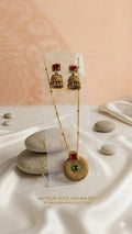 Antique Gold Jhumka set